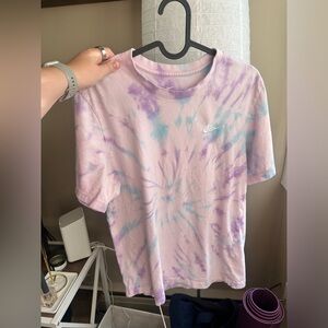 Nike Women's Tie Dye Cotton T Shirt